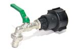 IBC Adapters S60x6 + RIV messing aftapkraan met slangtule, Verzenden, Nieuw, Kunststof
