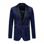 GENTS | Dinnerjacket velvet blauw Maat 25 - Colbert, Nieuw, Blauw, GENTS, Verzenden