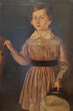 Europese school (XIX) - Retrato infantil, Antiek en Kunst