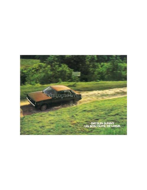 1980 NISSAN SUNNY BROCHURE FRANS, Boeken, Auto's | Folders en Tijdschriften, Nissan