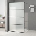 vidaXL Inloopdouchewand 115x195 cm mat ESG-glas zwart, Doe-het-zelf en Verbouw, Sanitair, Verzenden, Nieuw