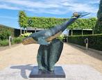sculptuur, zwemmende walvissen - 57 cm - Aluminium, Antiek en Kunst, Kunst | Designobjecten