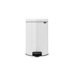 Brabantia Pedaalemmer newIcon 20 ltr - Wit, Huis en Inrichting, Woonaccessoires | Prullenbakken, Verzenden, Nieuw