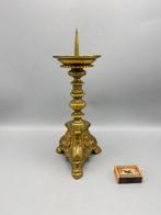 Authentieke 31,5 cm hoge kandelaar - Kandelaar - Brons,