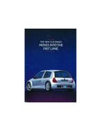 1998 RENAULT CLIO LEAFLET ENGELS, Nieuw, Renault, Author