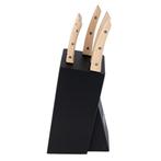 Homeys Messenblok Bokträ – Beukenhout – Zwart – 5 De, Huis en Inrichting, Keuken | Bestek, Ophalen of Verzenden, Nieuw