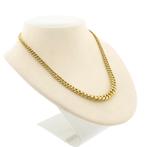 Gouden gourmetschakel collier | 42 cm (ketting) (ketting), Sieraden, Tassen en Uiterlijk, Kettingen, Ophalen of Verzenden, Gebruikt