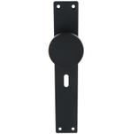 Recht schild met vaste knop SL56 rvs mat zwart, Doe-het-zelf en Verbouw, Verzenden, Nieuw