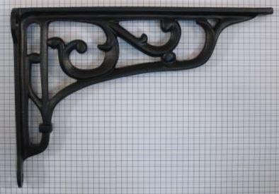 Plankdrager 225 x 155 mm ijzer Zwart, Doe-het-zelf en Verbouw, Hang- en Sluitwerk, Nieuw, Ophalen of Verzenden