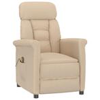 vidaXL Massage Stoel in Crème Microvezel, Verzenden, Nieuw