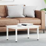 vidaXL Salontafel Wit 60 x 50 x 36 cm Massief grenenhout, Verzenden, Nieuw, 50 tot 100 cm, Minder dan 50 cm