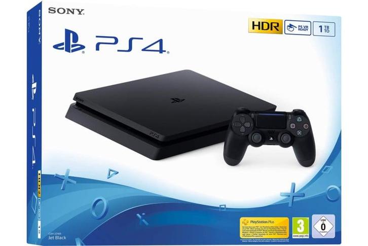 Playstation 4 Slim 1TB + V2 Controller in Doos, Spelcomputers en Games, Spelcomputers | Sony PlayStation 4, Zo goed als nieuw