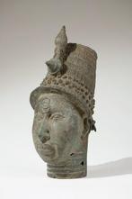 Een bronzen hoofd - Ife - Nigeria (Zonder Minimumprijs), Antiek en Kunst