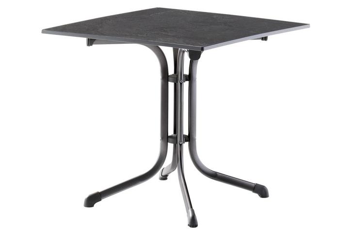 Sieger Boulevard klaptafel 80x80 cm. - Vivodur, Tuin en Terras, Tuintafels, Nieuw, Overige materialen, Rond, Verzenden