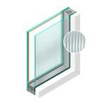 Dubbel glas Figuur HR++ Canale blank 4mm - sp - #33.1, Ophalen of Verzenden, Nieuw