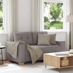 vidaXL Loveseat Bank Taupe 120 cm Stof, Huis en Inrichting, Verzenden, Nieuw, Stof