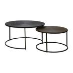 Woonexpress Salontafel (set Van 2) Dinther - Zwart - Metaal