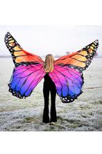 Luxe Grote Vlinder Vleugels Kostuum Roze Blauw Oranje Vlinde, Nieuw, Carnaval, Ophalen of Verzenden, Kleding