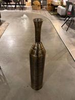 Lirone vaas deco ø18,5x93cm antiek brons, Huis en Inrichting, Ophalen of Verzenden, Nieuw
