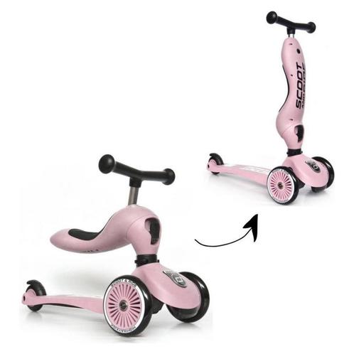 Highwaykick 1 | Loopfiets en step in één  | Rose (step kin, Kinderen en Baby's, Speelgoed | Buiten | Voertuigen en Loopfietsen
