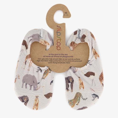 Slipstop kinder schoenen wit met wilde dieren maat 27/29, Kleding | Dames, Schoenen, Nieuw, Verzenden