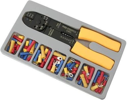 Krimptang Striptang + Set kabelschoentjes 100 Stuks, Doe-het-zelf en Verbouw, Overige Doe-het-zelf en Verbouw, Nieuw, Ophalen of Verzenden