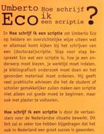 Hoe schrijf ik een scriptie 9789035114968 Umberto Eco, Boeken, Studieboeken en Cursussen, Gelezen, Verzenden, Umberto Eco