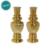 Gekleurd glazen flesje venice vaasje,kandelaar gold  / stuk, Ophalen of Verzenden, Nieuw