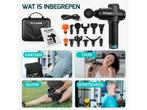 FITAGE Massage Gun Professioneel - 12 Opzetstukken - Massage, Verzenden, Nieuw