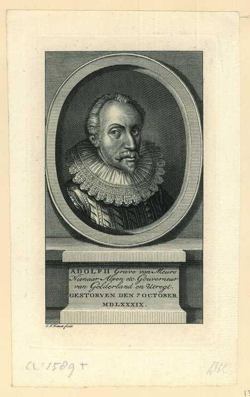 Portrait of Adolf van Nieuwenaar, Count of Limburg and Moers, Antiek en Kunst, Kunst | Etsen en Gravures