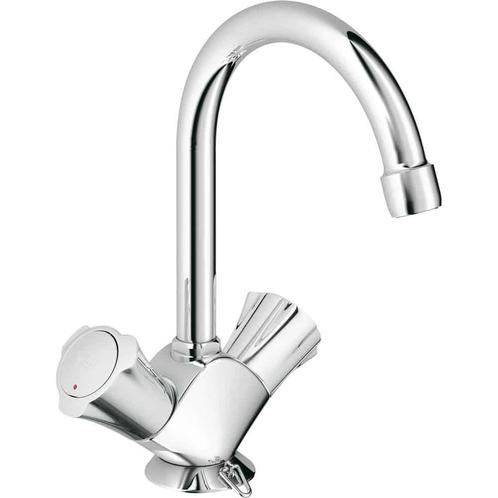 GROHE Costa-L wastafelmengkraan met stop en ketting -, Doe-het-zelf en Verbouw, Sanitair, Ophalen of Verzenden