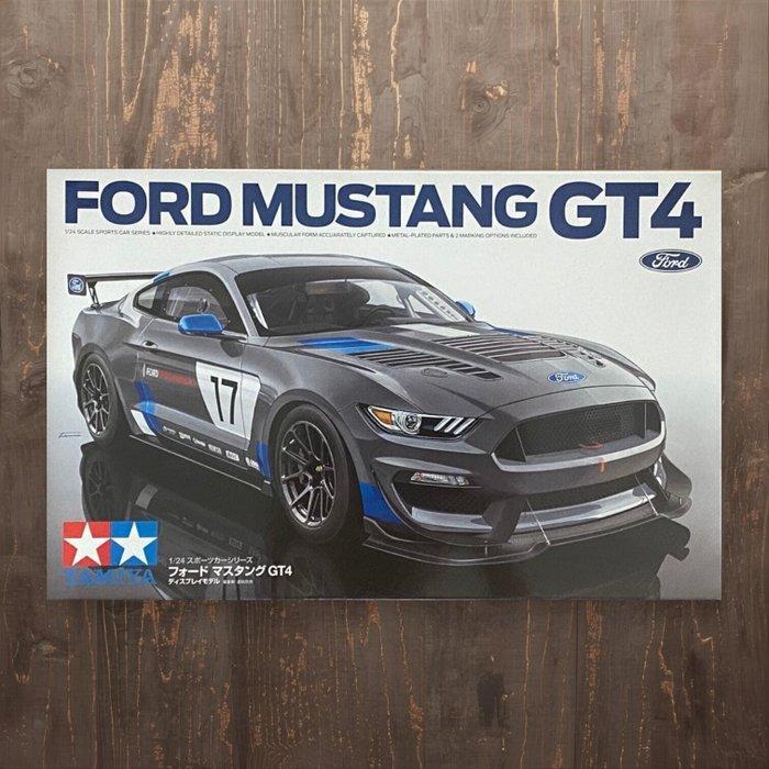 Tamiya - Speelgoedauto 1/24 SCALE FORD MUSTANG GT4 – Full, Hobby en Vrije tijd, Modelauto's | 1:5 tot 1:12