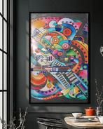 Ksavera - Cubism A1352 - abstract painting on XXL canvas