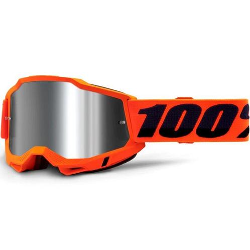 Crossbril 100% Accuri 2 Oranje met Spiegellens, Motoren, Kleding | Motorkleding, Nieuw met kaartje, Motorcrosskleding, Verzenden