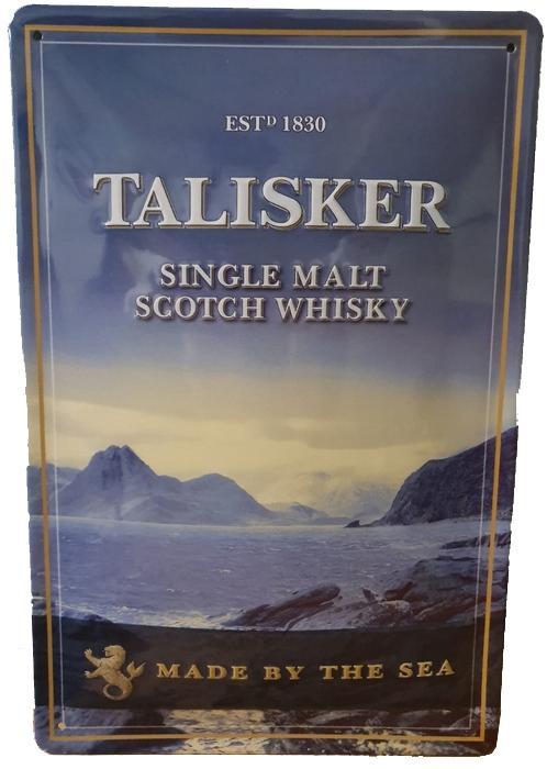Talisker reclamebord, Verzamelen, Merken en Reclamevoorwerpen, Nieuw, Ophalen of Verzenden