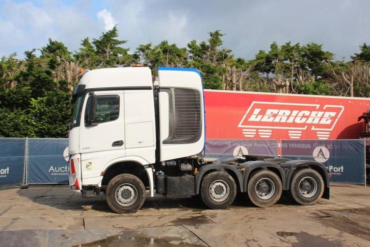 Veiling: Chassis Cabine Mercedes-Benz Actros 4163 Diesel, Auto's, Vrachtwagens, Automaat, BTW verrekenbaar, Diesel, Wit, Mercedes-Benz