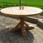 Xena dining tuintafel 140 cm rond teak, Tuin en Terras, Ophalen of Verzenden, Nieuw, Teakhout