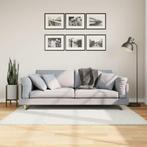 vidaXL Vloerkleed OVIEDO laagpolig 120x170 cm crèmekleurig, Huis en Inrichting, Verzenden, Nieuw, Crème