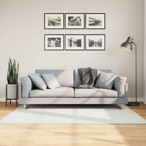 vidaXL Vloerkleed OVIEDO laagpolig 120x170 cm crèmekleurig, Huis en Inrichting, Stoffering | Tapijten en Kleden, Crème, Nieuw