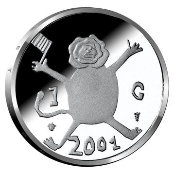 De Laatste Gulden 2001 Zilver Proof beschikbaar voor biedingen