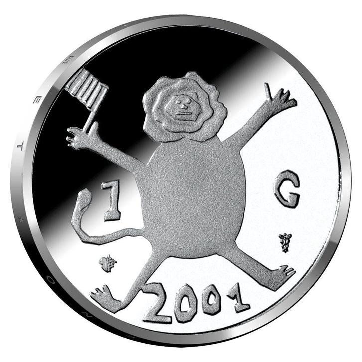 De Laatste Gulden 2001 Zilver Proof, Postzegels en Munten, Munten | Nederland, Verzenden