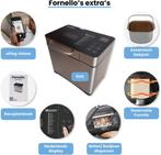 Fornello Broodbakmachine Incl. Uitlegvideo’s -, Witgoed en Apparatuur, Broodbakmachines, Ophalen of Verzenden, Gebruikt
