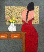 Hoang Anh (1984) - Résonance 120 x 100 cm  Livraison, Antiek en Kunst