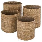 Manden Zeegras set 4 stuks, Huis en Inrichting, Ophalen of Verzenden, Nieuw