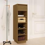 vidaXL Schoenenkast 30x34x105 cm massief grenenhout, Verzenden, Nieuw