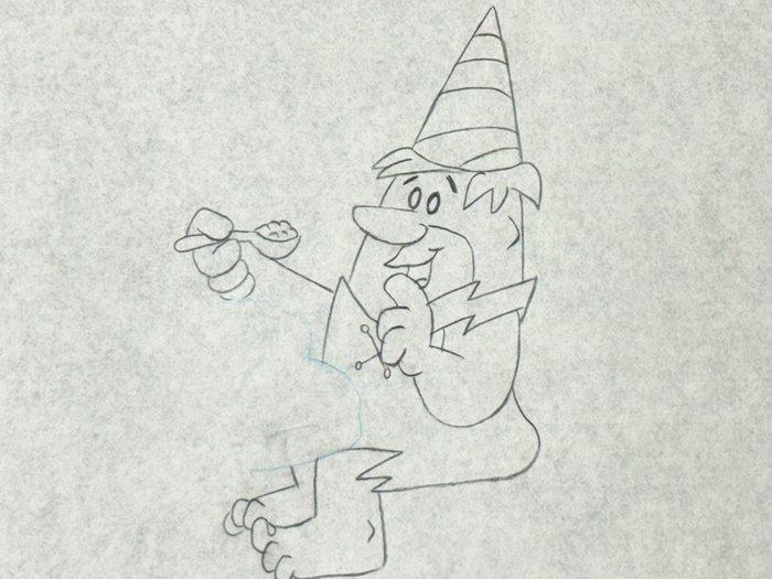 The Flintstones - 1 Originele animatie tekening van Bernard, Cd's en Dvd's, Dvd's | Tekenfilms en Animatie