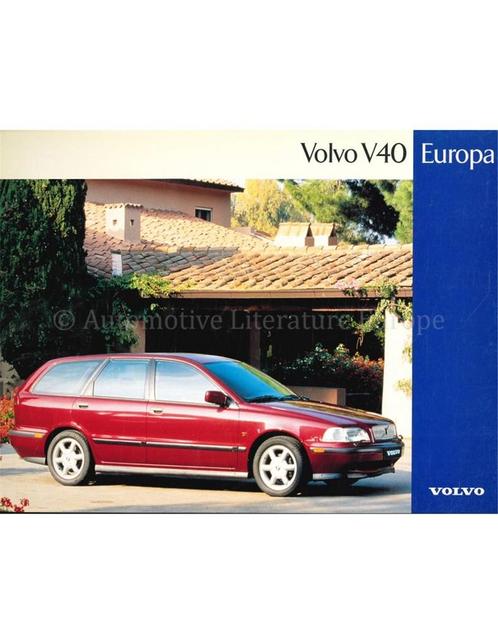 1997 VOLVO V40 EUROPA LEAFLET NEDERLANDS, Boeken, Auto's | Folders en Tijdschriften, Volvo