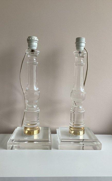 Staande lamp (2) - acryl kunst glas - Tafellampen, Antiek en Kunst, Curiosa en Brocante