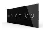 Livolo Glazen Lichtknop | 6-voudig Touch Puls Schakelaar |, Ophalen of Verzenden, Nieuw, Schakelaar