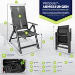 tillvex Premium tuinstoel, 1 stuk, inklapbaar, van aluminium, Verzenden, Nieuw